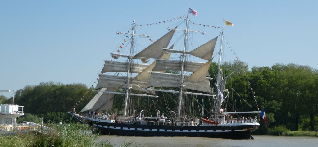 Le Belem, plus grand voilier français construit à Nantes